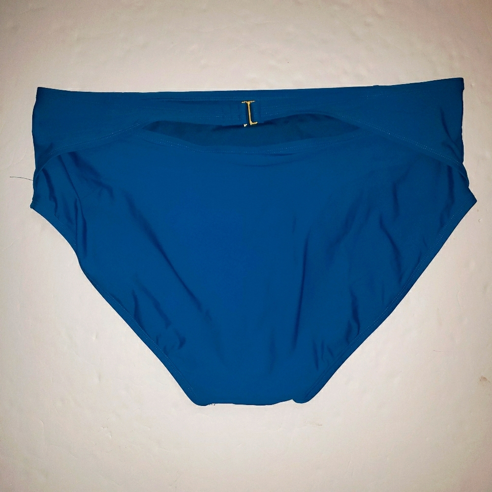 TIME & TRU NWT PLUS 3X 24 26 Blue High Rise SWIM Bottoms NEW - Picture 6 of 6